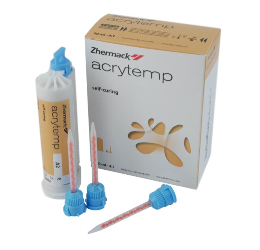 Zhermack Acrytemp — материал для временных коронок и мостов