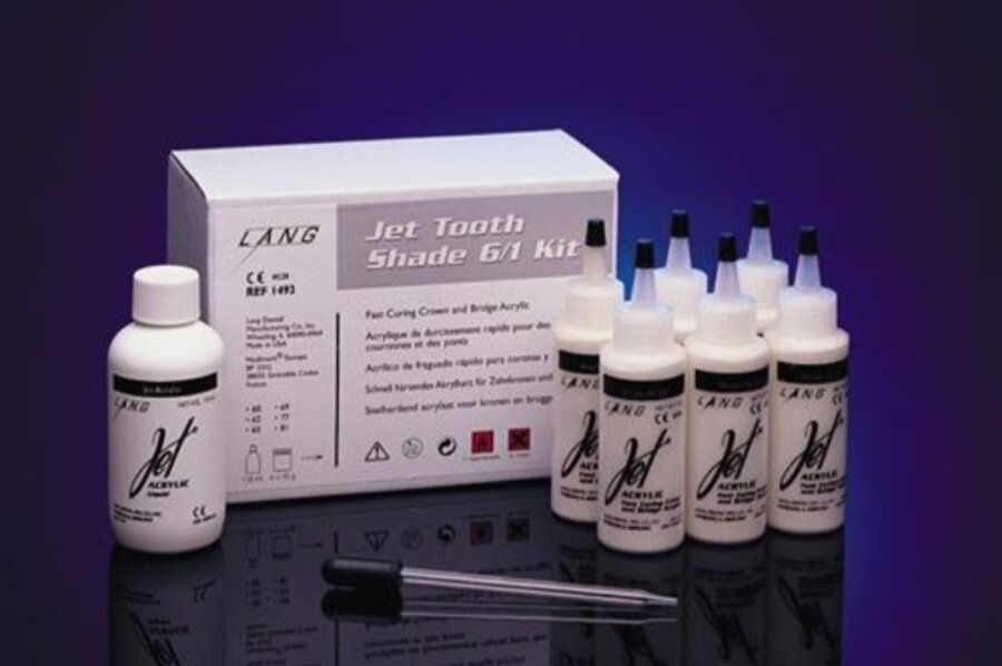 Lang Jet Tooth
 Shade 6/1 Kit — быстротвердеющая акриловая пластмасса