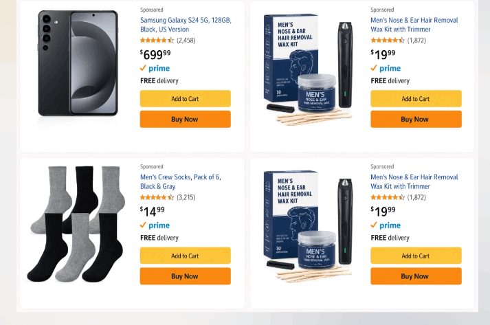 Пример карточки в стиле Amazon, вариант 2