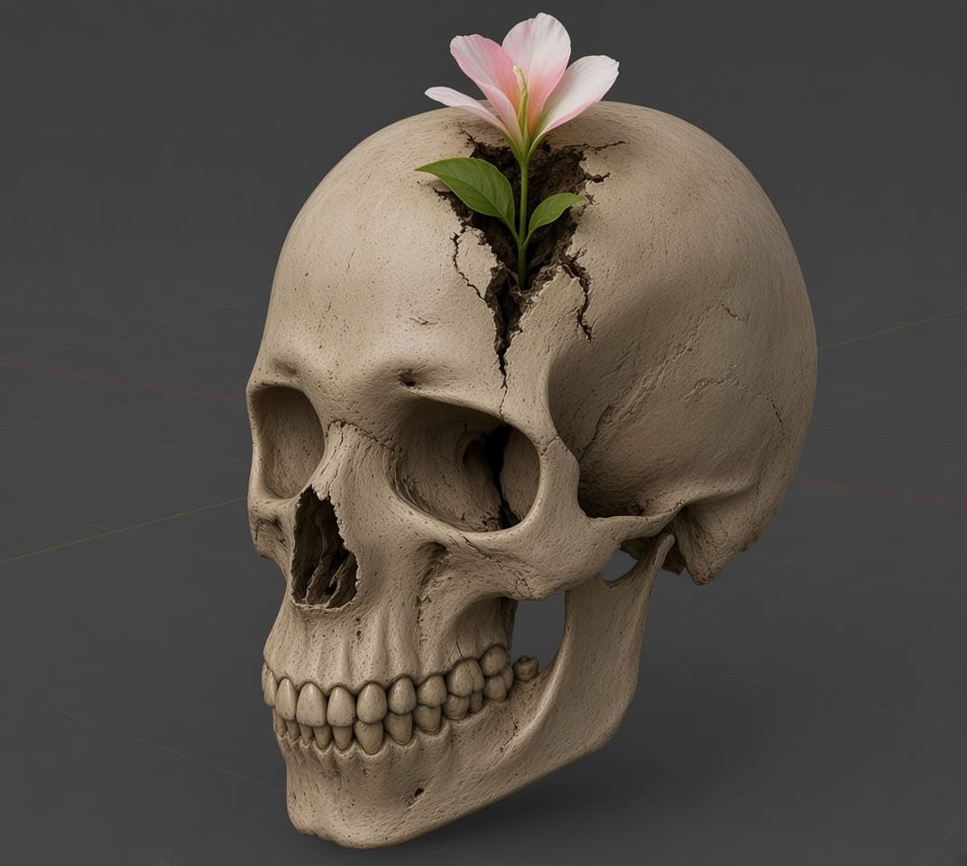 Череп в разборе — 3D